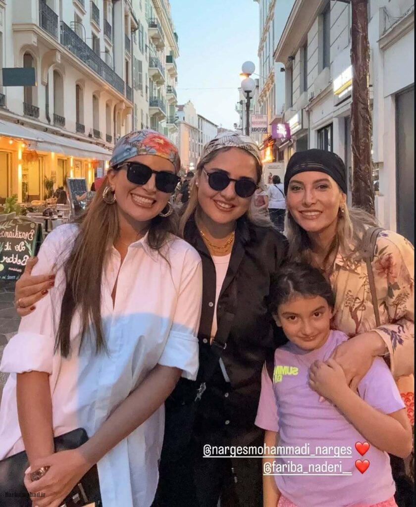 نرگس محمدی و فریبا نادری همچنین نگار فرهمند و دختر فریبا نادری یارا نرگس محمدی و فریبا نادری همچنین نگار فرهمند و دختر فریبا نادری یارا