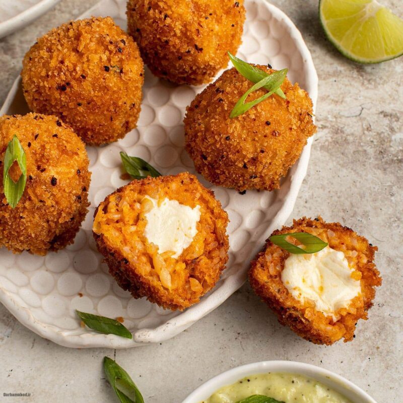 Arancini fried rice balls1