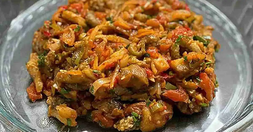 بادمجان و تن ماهی