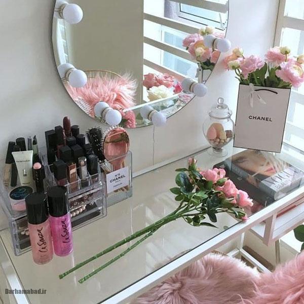 چیدمان میز آرایش عروس چیدمان میز آرایش عروس