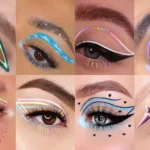 خط چشم رنگی و دوتایی