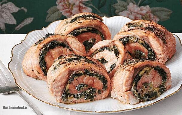 بهترین روش پخت رولت قزل‌آلا