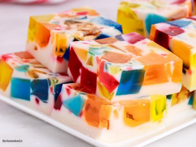 دسر خرده شیشه دسر خرده شیشه