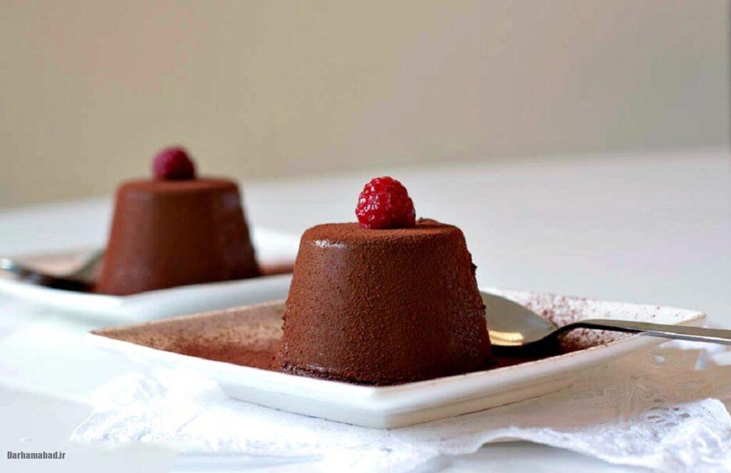 دسر پاناکوتا شکلاتی دسر پاناکوتا شکلاتی