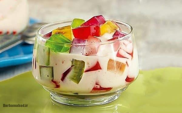 دسر خرده شیشه دسر خرده شیشه