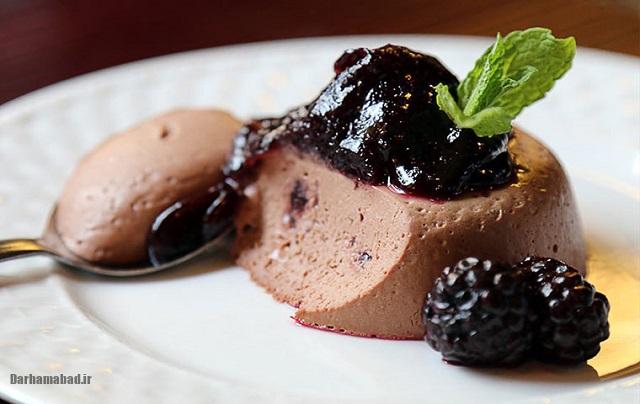 دسر پاناکوتا شکلاتی دسر پاناکوتا شکلاتی