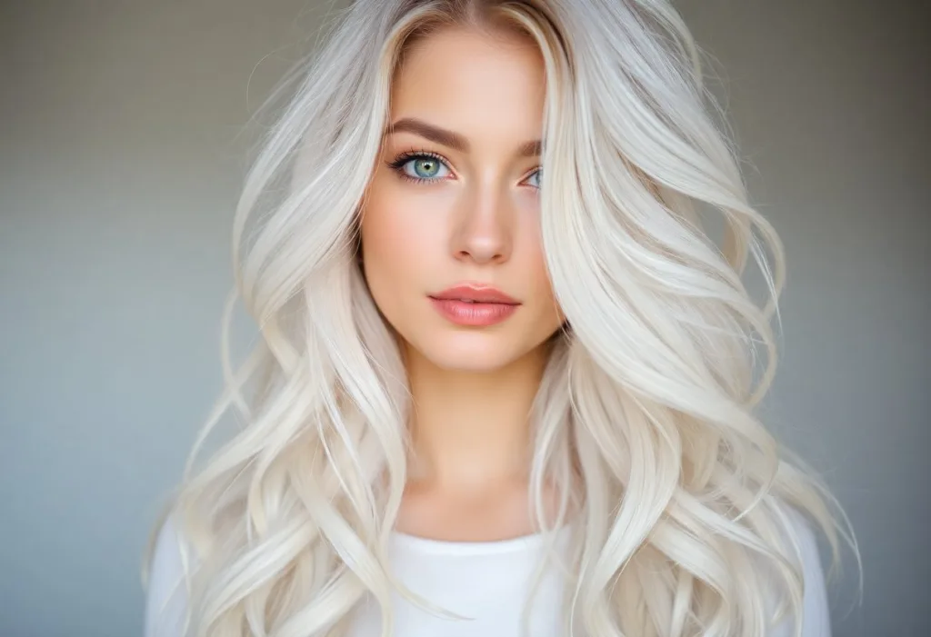 بلوند رنگی و هایلایت یخی