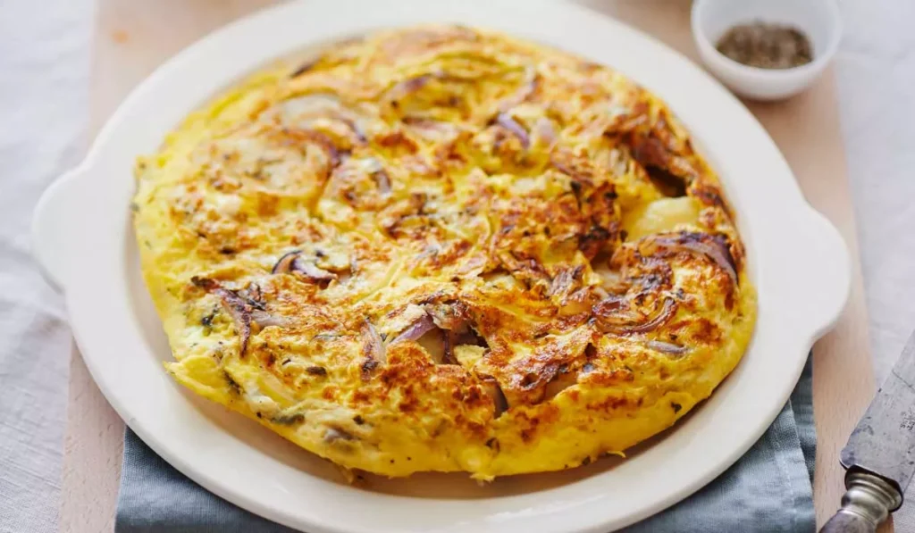 frittata-italian-recipe2 املت پیاز