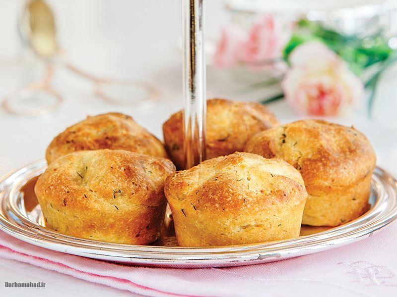 نان فنجانی مغزدار – لذت بی‌نظیر هر لقمه