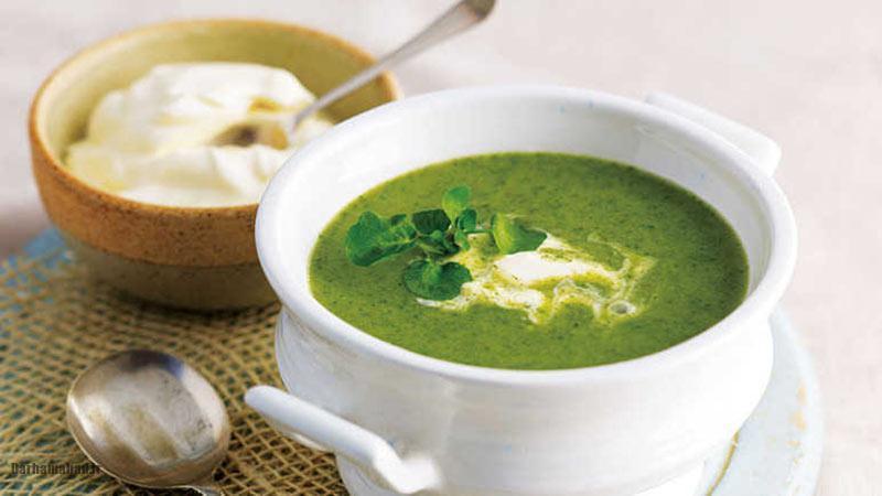 طرز تهیه سوپ کاهو