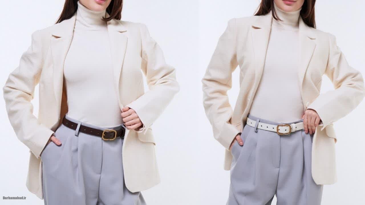 ست کردن لباس سفید ست کردن لباس سفید