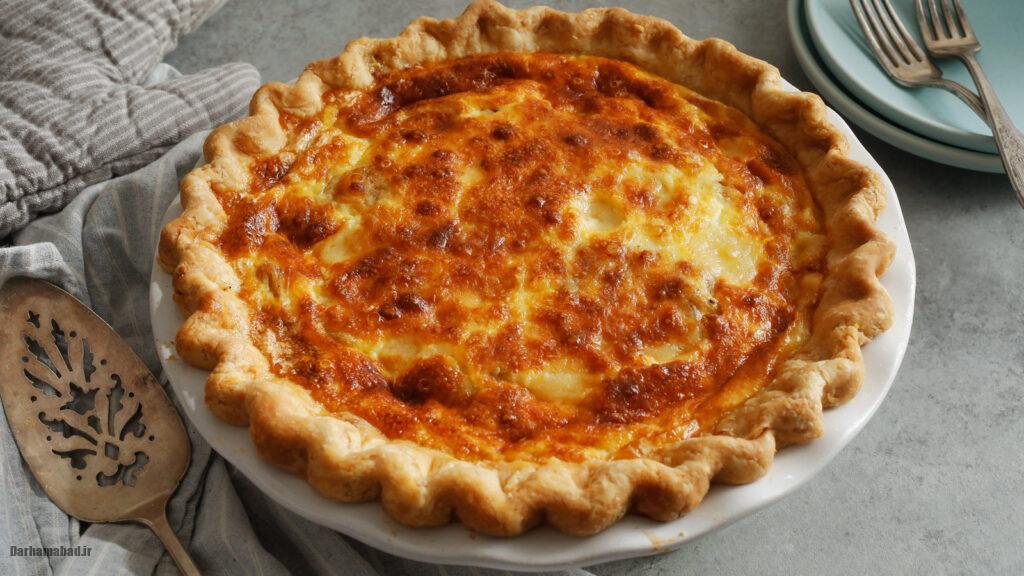 quiche-lorraine-france3 پای تخم مرغ و بیکن