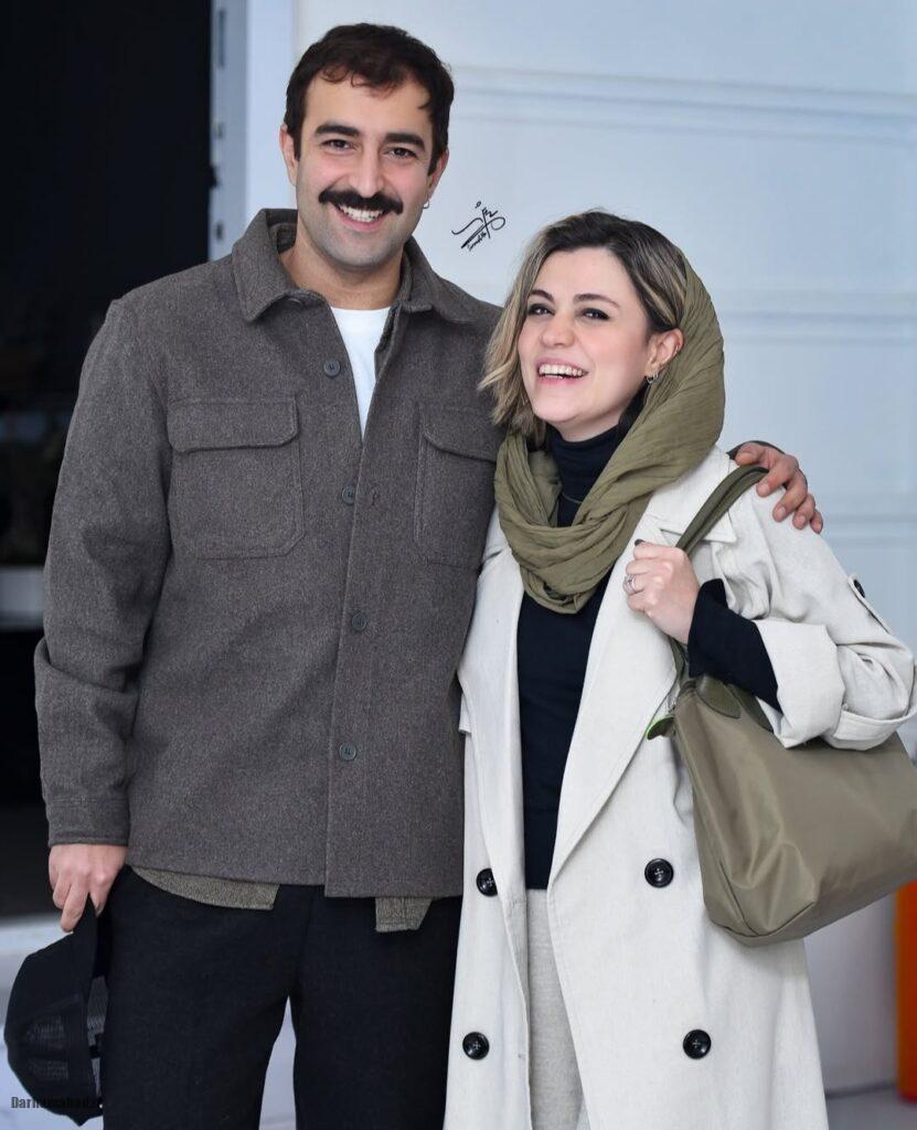 شیدا خلیق با همسرش کیوان ساکت اف