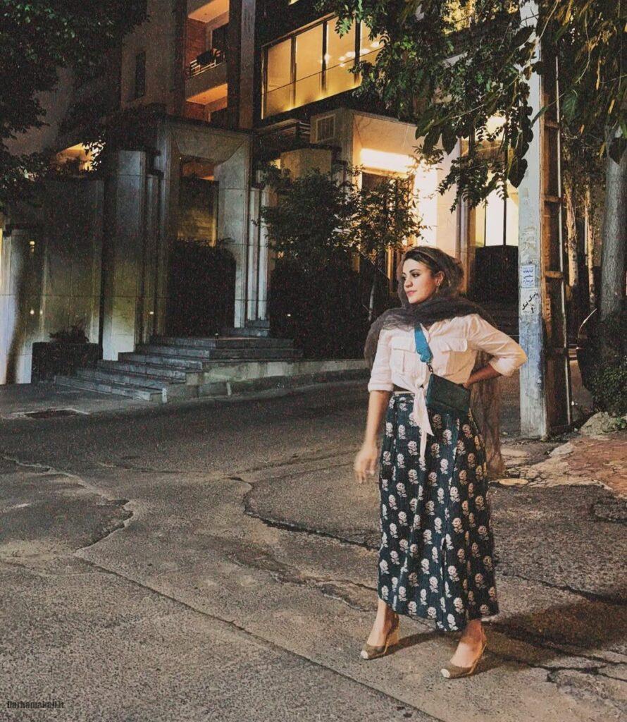 خیابان گردی بازیگران زن ایرانی - شیدا خلیق