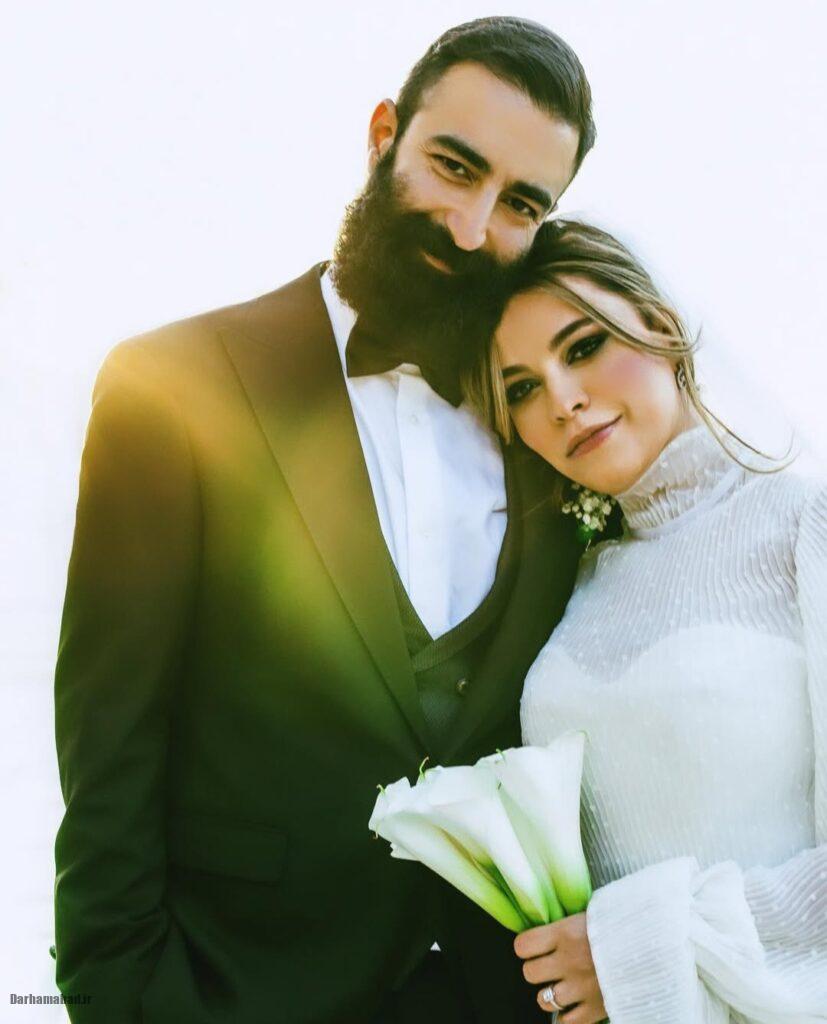 شیدا خلیق با همسرش کیوان ساکت اف