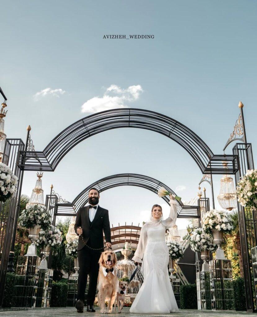 عروسی شیدا خلیق با همسرش