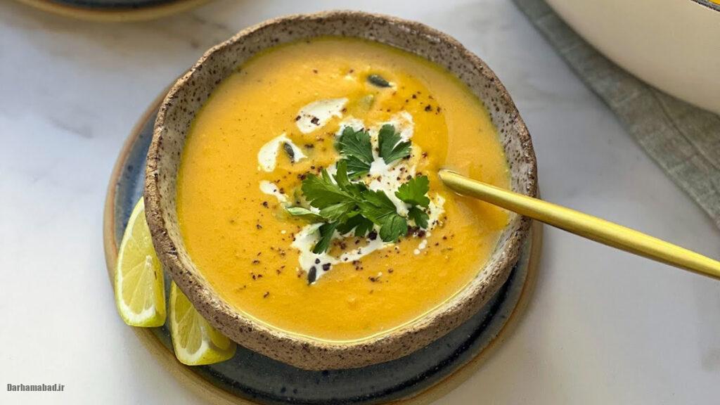 سوپ کدو حلوایی