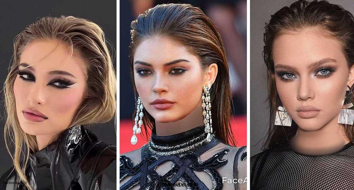 موهای مرطوب و درخشان