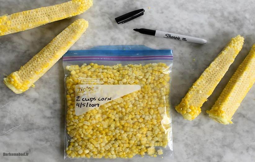 فریز کردن ذرت