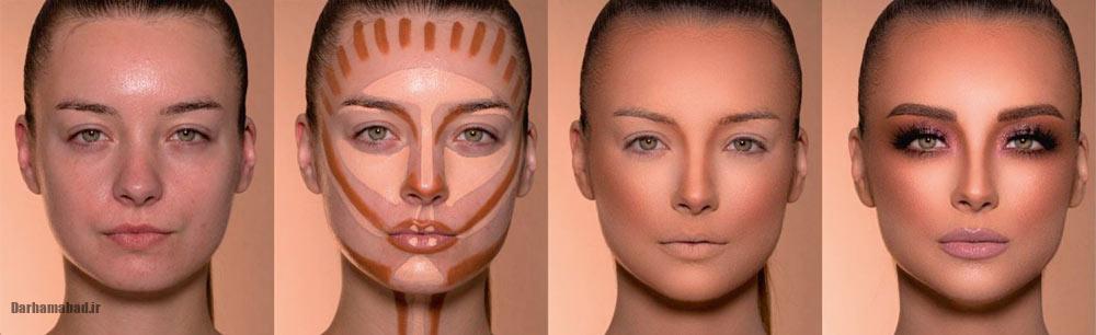 تست کرم‌پودر با نور طبیعی