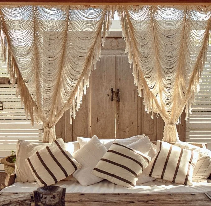 Macrame Curtain Macrame Curtain