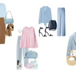 ست آبی کم رنگ