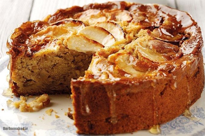 کیک سیب و دارچین