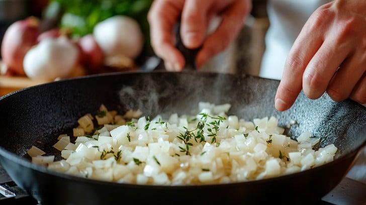 Golden Sautéing4 آمادهسازی مواد غذایی