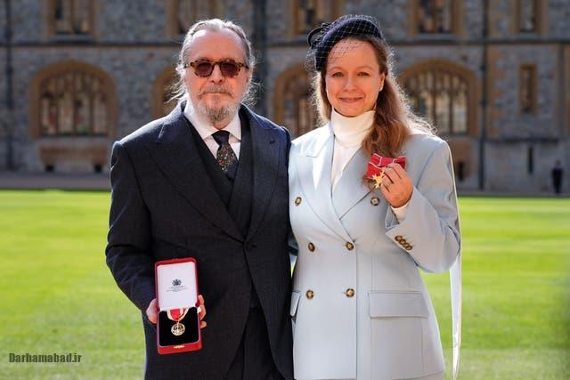 گری اولدمن و همسرش گری اولدمن و همسرش