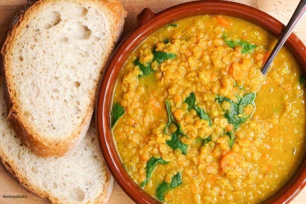 Lentil soup سوپ عدس