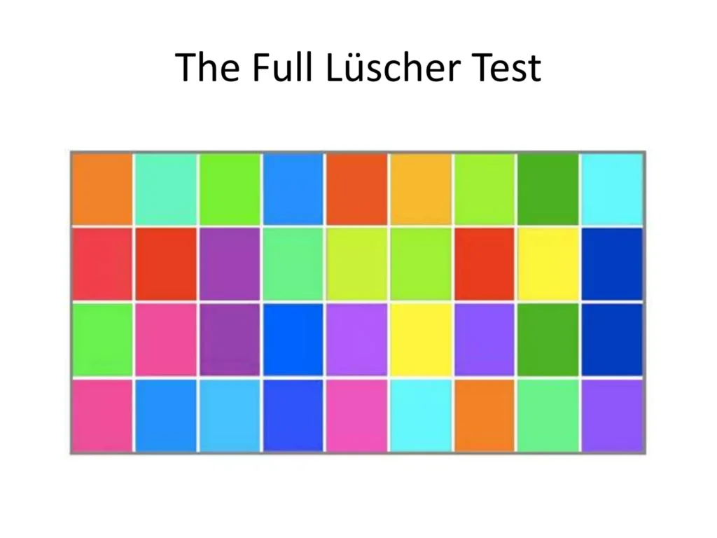 Lüscher Color Test تست رنگ لوشر