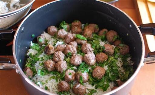 Shirazi Kalam polo4 آمادهسازی گوشت قلقلی