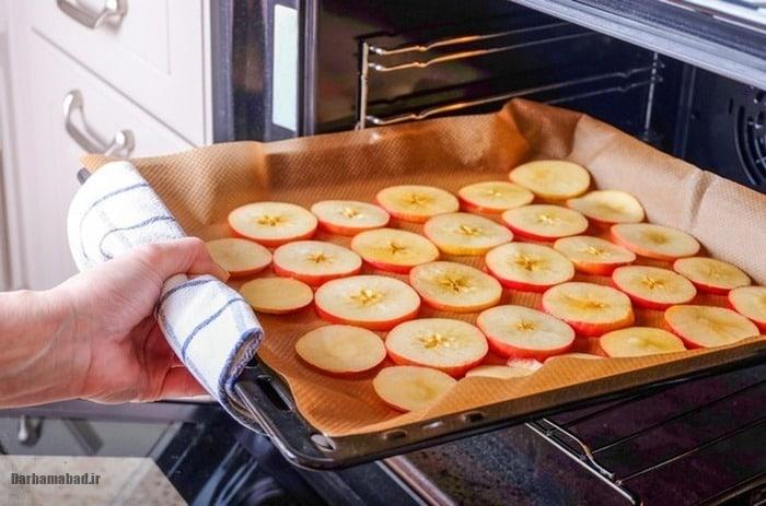 خشک کردن سیب خشک کردن سیب