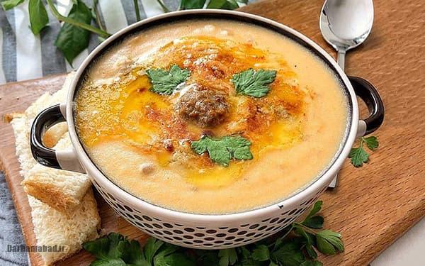 سوپ سیب زمینی سوپ سیب زمینی