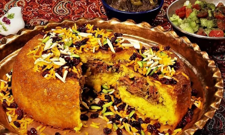 ته چین گوشت ته چین گوشت