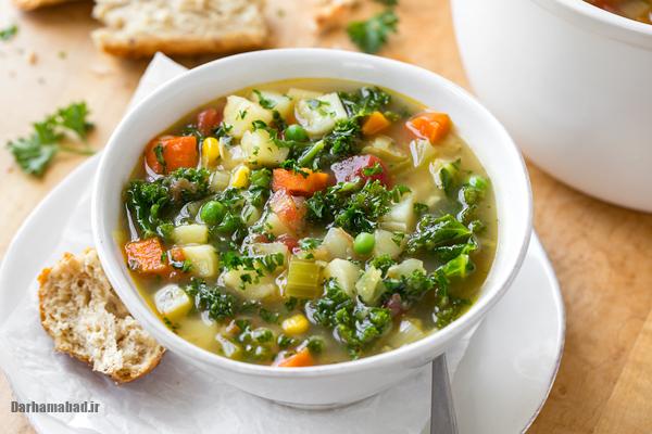 Vegetable soup سوپ سبزیجات
