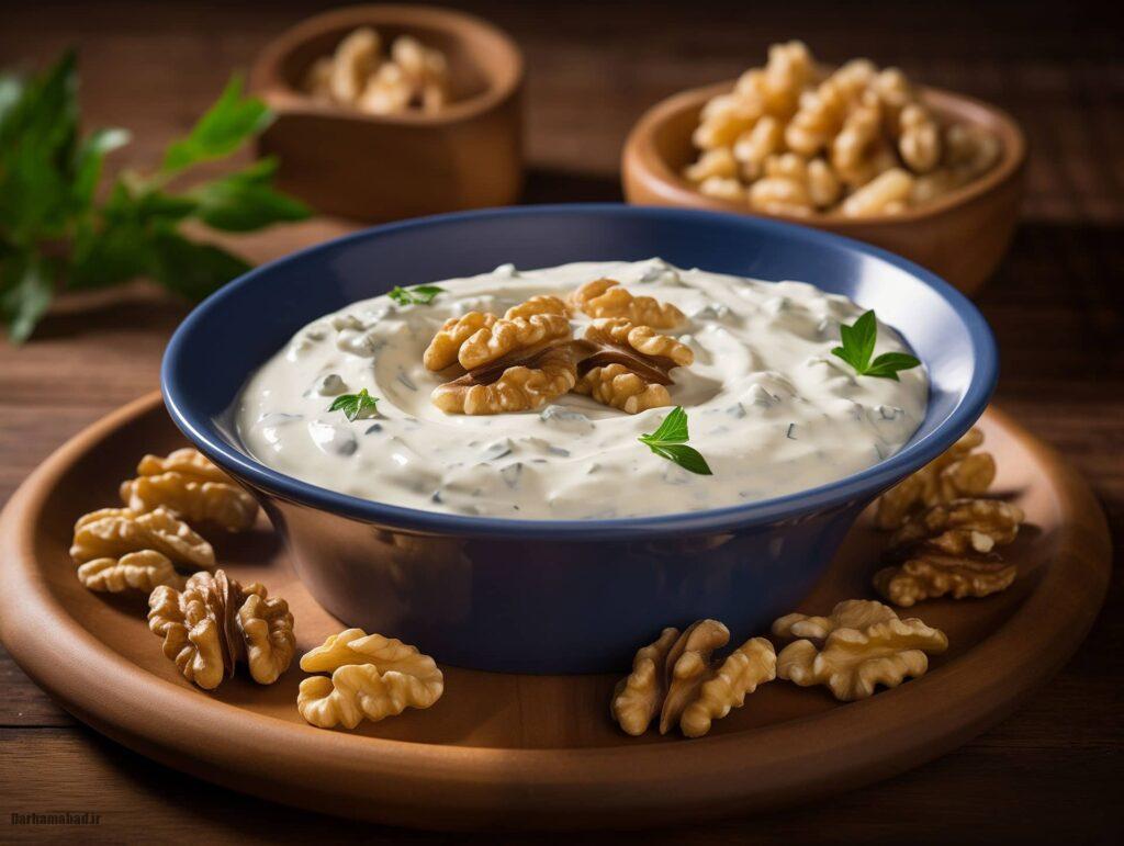 Walnut and yogurt sauce سس گردو و ماست