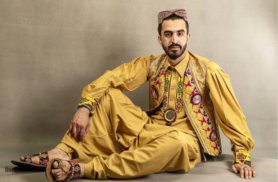 لباس افغانی مردانه