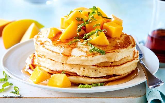 پنکیک انبه پنکیک انبه