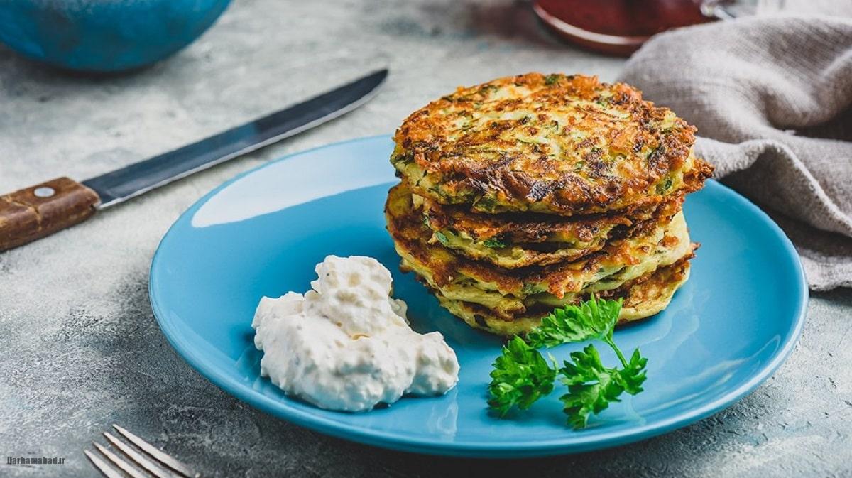 پنکیک سبزیجات