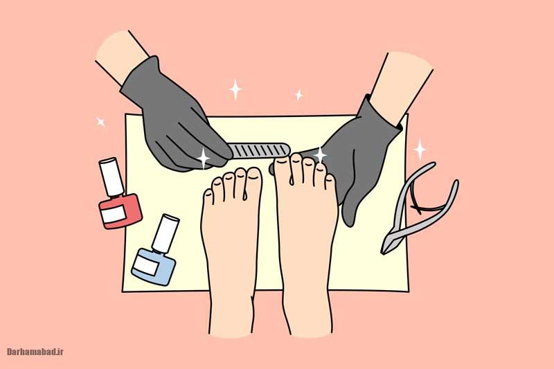 پدیکور ناخن پا