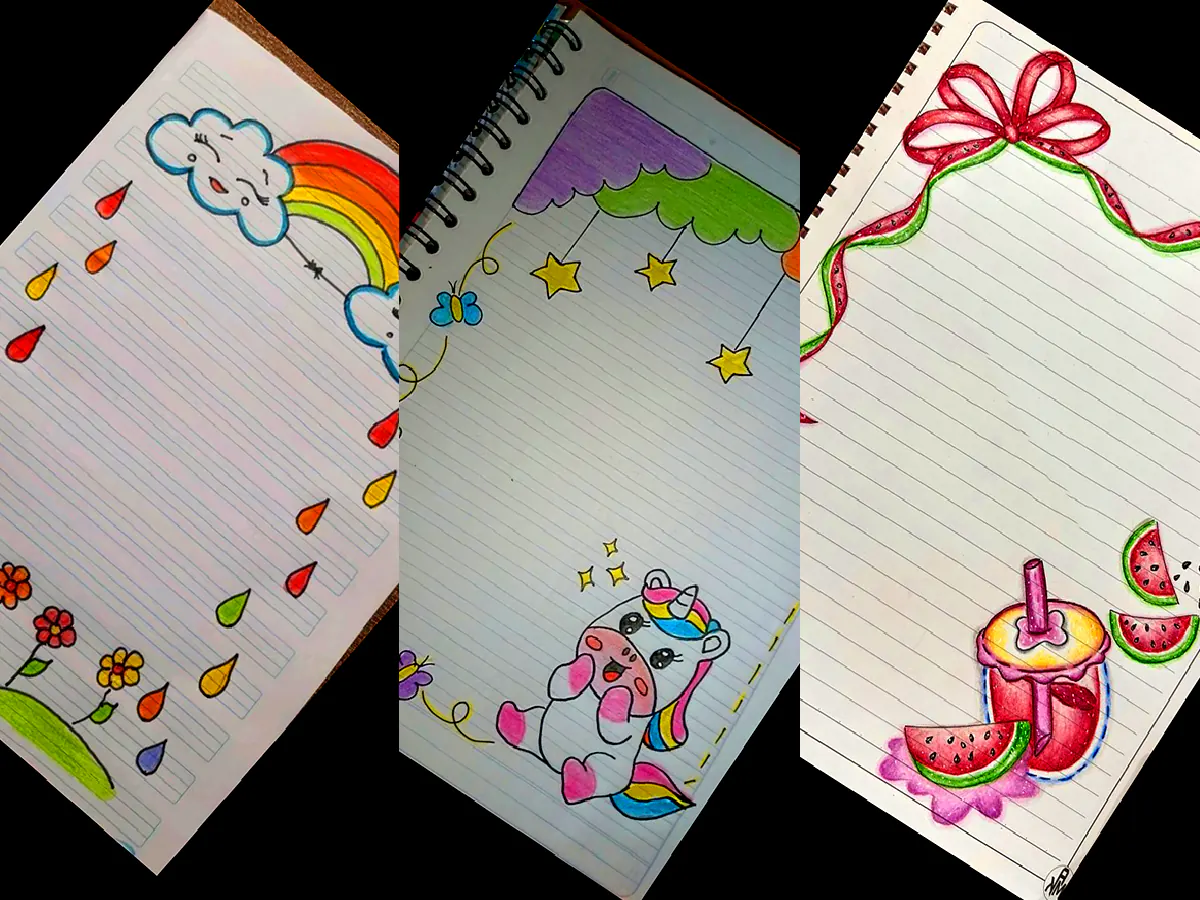 تزئین دفتر املا