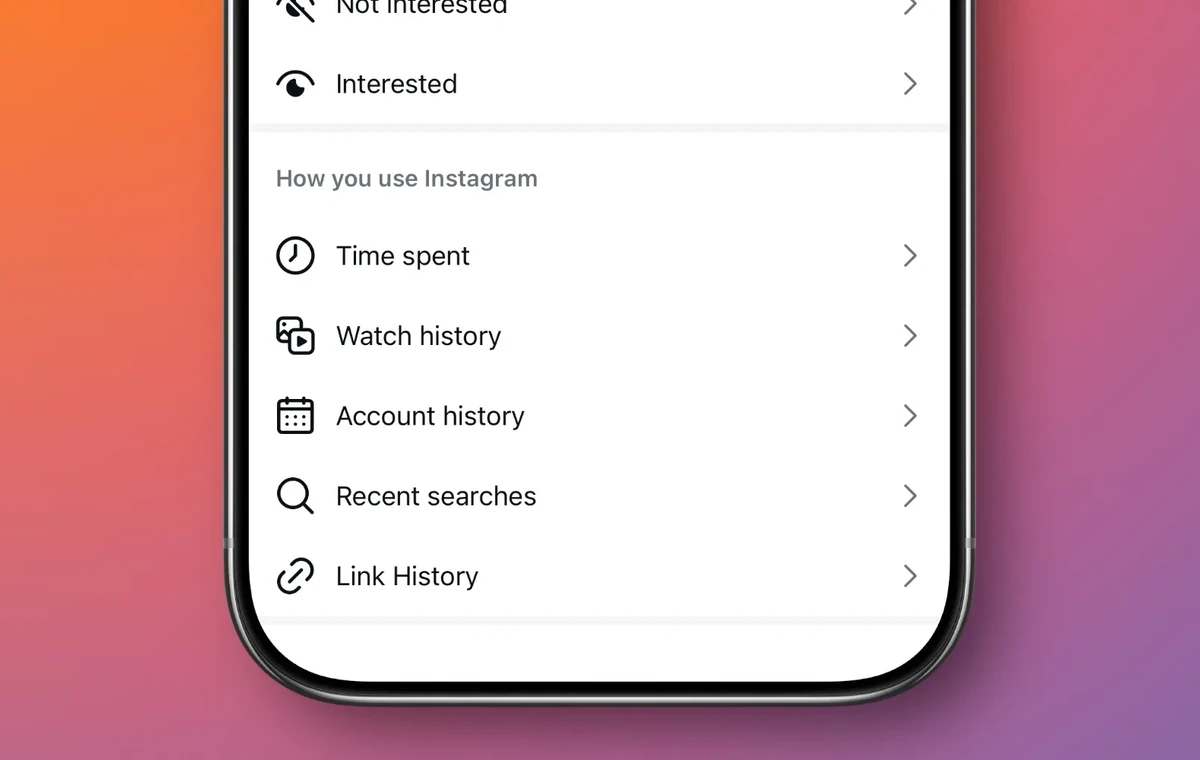 قابلیت سابقه تماشای ریلز