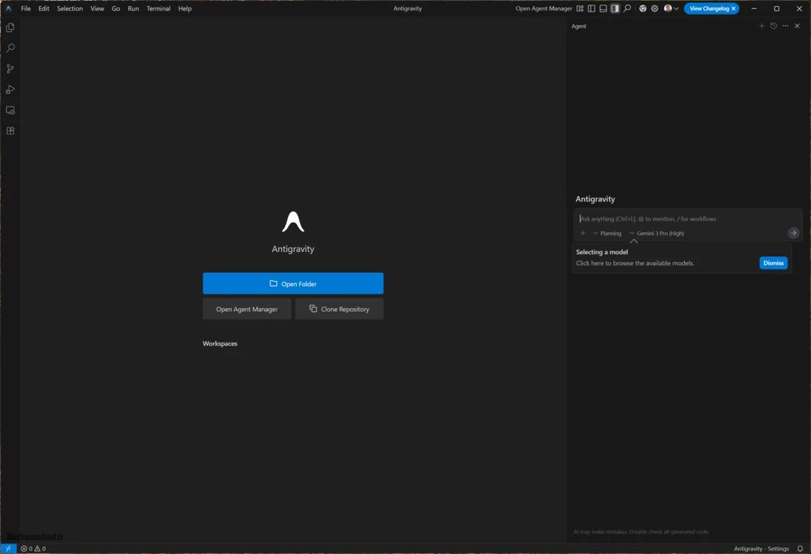 گوگل Antigravity (2)